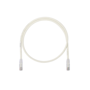 Cable de Parcheo UTP, Cat6A, 24 AWG, CM, Color Blanco, 0.3 Metros (1 Pie)