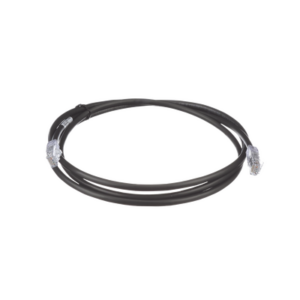 Cable de Parcheo UTP, Cat6A, 24 AWG, CM, Color Negro, 1.52 Metros (5 Pies)