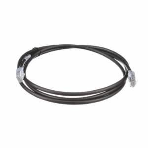 Cable de Parcheo UTP, Cat6A, 24 AWG, CM, Color Negro, 2.13 Metros (7 Pies)