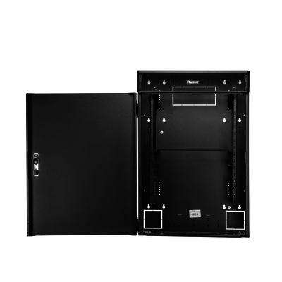 Gabinete de Montaje en Pared TrueEdge™, Con 6 UR para Equipo Activo y 6 UR para Paneles de Parcheo, Fabricado en Acero, Color Negro - Image 2