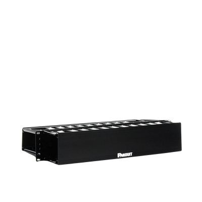 Organizador de Cables Horizontal PatchLink, Doble (Frontal y Posterior), Para Rack de 19in, 2UR - Image 4