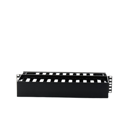 Organizador de Cables Horizontal PatchLink, Doble (Frontal y Posterior), Para Rack de 19in, 2UR - Image 5
