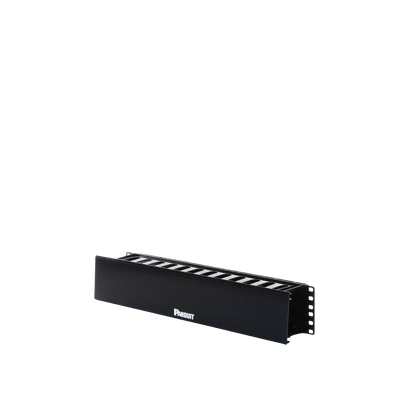 Organizador de Cables Horizontal PatchLink, Sencillo (Solo Frontal), Con Tapa Extendida, Para Rack de 19in, 2UR - Image 5