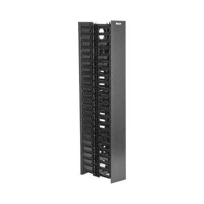 Organizador Vertical NetRunner, Doble (Frontal y Posterior), de 22.5 UR, 4.9in de Ancho, Color Negro - Image 2