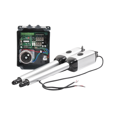 Kit de brazos para automatizar portones vehiculares abatibles de 2 hojas| 3 Mts | 300 Kg | Uso solo residencial | Compatible con respaldo de energía