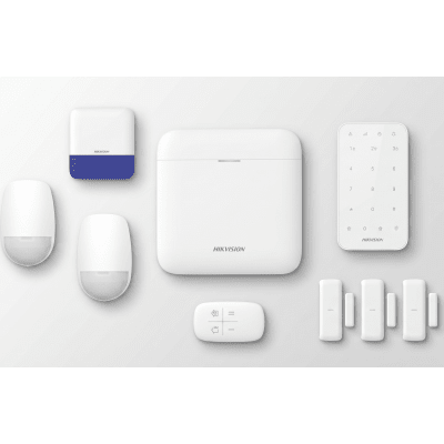 (AX PRO) KIT de Alarma AX PRO | Incluye: 1 Hub con batería de respaldo| 2 Sensores PIR | 3 Contactos Magnéticos mini | 1 Control Remoto | 1 Sirena Inalambrica Exterior |1 Teclado Inalámbrico | WiFi | Compatible con Hik-Connect P2P - Image 2