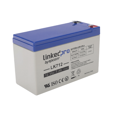 Batería de respaldo 12 V | 7 Ah | AGM | Especial para Seguridad Electrónica | UPS | Sistemas de Emergencia | Vida útil 5 años | Terminales F1 + Adaptador F2 - Image 2