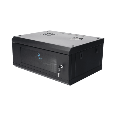 Gabinete de Pared con Puerta de Cristal Templado, 455mm de Profundidad, 4U Rack de 19'', Acero Reforzado - Image 2