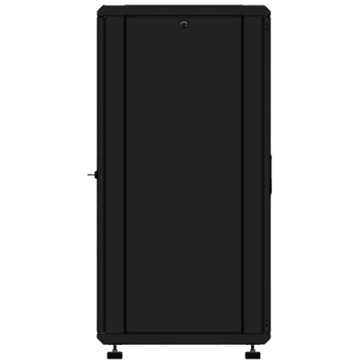 Gabinete Rackeable 19 Pulgadas | 24 Unidades | Piso | Puerta de Cristal | Acero Calibres 16-18-20 | Capacidad 750 Kg | Dimensiones 600x605x1190 mm (23.6x23.8x46.9 in) | Ventilación 120 mm, Niveladores Incluidos - Image 3