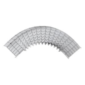 Curva Pre-Fabricada Horizontal de 90° con medidas de 33 mm de Peralte y 150 mm Ancho (33|150 mm)