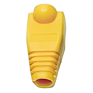 Bota Plástica para Protección de Plug RJ45, Color Amarillo