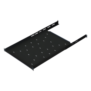 Charola Ajustable para Rack de 19" de 4 postes de 1 Unidad de Espacio. Profundidad de 633 a 816 mm