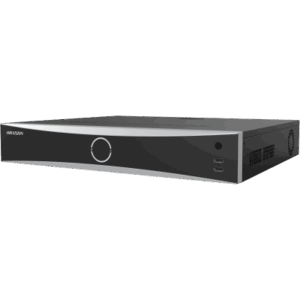 NVR IP | 32 Canales | 8K 30 fps | 16 Puertos PoE+ 200 W | 4 Bahías HDD | Reconocimiento Facial | AcuSense | ANPR | Conteo de Personas