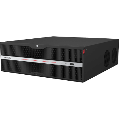 NVR IP | 128 Canales | 32 Megapixel (8K) | 16 Bahías HDD | RAID Hot Swap | Dual HDMI 8K | AcuSense | ANPR | Conteo de Personas