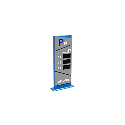 Pantalla de Guía de Estacionamiento | 3 Módulos | RS-485 | TCP-IP | RS-232 | Interior y Exterior