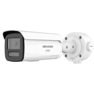 Cámara Bala IP | 4 Megapixel | Darkfighter | IR 60 m (196.9 ft) | Audio Bidireccional | Luz Estroboscópica | PoE+ | IP67 | 4 Analíticos AI Intercambiables