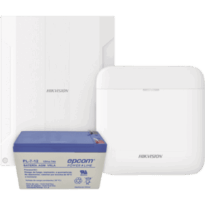 (AX HOME) Panel de Alarma Inalámbrico Hikvision | Soporta 16 Zonas | Conexión Wi-Fi, GSM 3G|4G MicroSIM | Interfaz Amigable | Notificaciones Hik-Connect6, Hik-Partner PRO