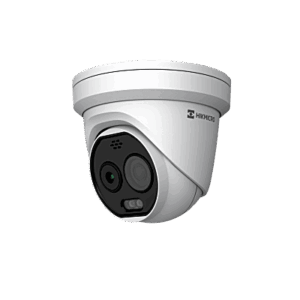 (HIKMICRO) Turret IP Bi-Espectral | Térmica (160 X 120 | 1.8 mm) + Óptica (5 MP | 2 mm ) | Rango: -20°C a 150°C | 8°C Tolerancia | VCA 3.0 (Vehiculo 60 Mts | Humano 20 Mts) | Detección de Fuego y Humo | IP67 | Dual Light |