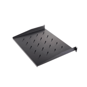 Charola para Soportar Equipos en Rack de 19" | Profundidad de 35 CM | Color Negro | 1 U Rack