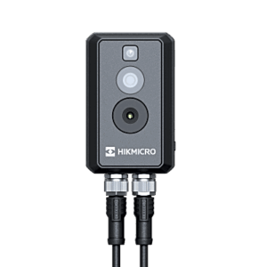 (HIKMICRO) Cubo IP Bi-Espectral | Térmica (256 X 192 | 3.6 mm) + Óptica (4 MP | 1.4 mm) | Rango: -20°C a 550°C | ±2°C Margen | PoE | IP67 | Ideal para Sites o Lugares Pequeños