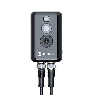 (HIKMICRO) Cubo IP Bi-Espectral | Térmica (256 X 192 | 3.6 mm) + Óptica (4 MP | 1.4 mm) | Rango: -20°C a 550°C | ±2°C Margen | PoE | IP67 | Ideal para Sites o Lugares Pequeños