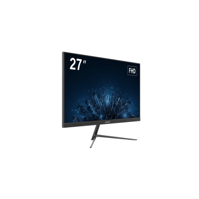 Monitor LED Full HD (1080p) de 27" | Bocinas Integradas | 100 Hz | Ideal para CCTV, Oficina y Hogar | Entrada HDMI-VGA | VESA (100 X 100) | Uso 24|7 | IPS | Ultra Delgado