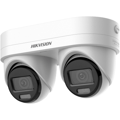 PanoVu Series | Lente Dual de 4 Megapixel | 2 Lentes Fijos de 2.8 mm | Recomendado para Pasillos o Esquinas | IP67 | IK10 | PoE | WDR 120 dB | Dual Light (30 mts IR + 30 Mts Luz Blanca) | Micrófono y Bocina Integrada | Micro SD | ACUSEEK