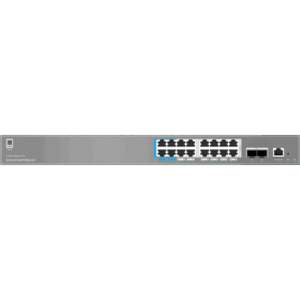 Switch de Red Empresarial L2++ | Serie GWN7800 Pro | 16 Puertos Gigabit PoE 250W | 2 Puertos SFP+ | Gestión Cloud GDMS | VLAN 4K | QoS Avanzado | Seguridad Integral