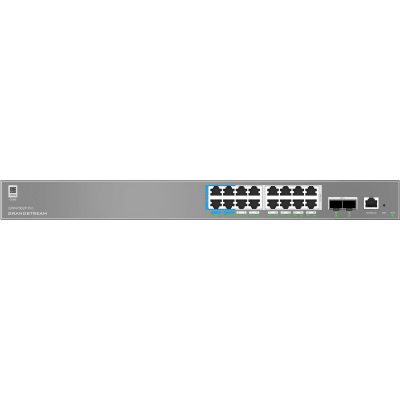 Switch de Red Empresarial L2++ | Serie GWN7800 Pro | 16 Puertos Gigabit PoE 250W | 2 Puertos SFP+ | Gestión Cloud GDMS | VLAN 4K | QoS Avanzado | Seguridad Integral