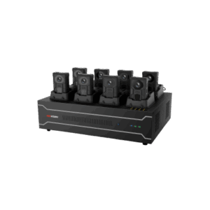 Estación de Acoplamiento para Cámaras Corporales DS-MH4172I | Carga y Recopilación de Datos para 8 Cámaras | 4 HDD de 2 TB a 6 TB | Interfaz USB 3.0 y Ethernet | Compatible con Windows 10