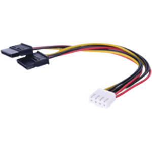 Cable Doble de Corriente SATA | Compatible con DVR´s epcom y HIKVISION | 15 cm de Longitud