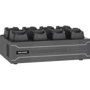 Dock Station de Escritorio con 8 Estaciones de Carga para Body Cams | Doble Interfaz de Red | 4 Bahías de HDD | Carga y Respaldo Automático | Prevención de Pérdida de Datos | Cobertura Cíclica | Reproducción d