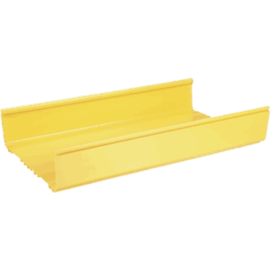 Canaleta FiberRunner™ 12X4, de PVC Rígido, Color Amarillo, 1.8 m de Largo