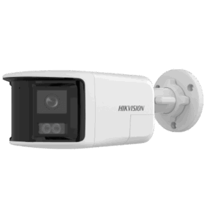 [PROTECCIÓN ACTIVA] Bala IP 6 Megapixel | 2 Lentes de Lente 2.8 mm (Imagen Panorámica 180°) | 30 mts IR | Exterior IP67 | Luz Intermitente y Alerta de Audio | Audio Bidireccional | ACUSENSE | WDR 120 dB | Micro SD