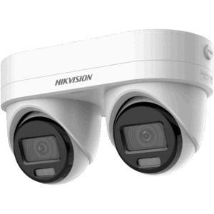 PanoVu Series | Lente Dual de 4 Megapixel | 2 Lentes Fijos de 2.8 mm | Recomendado para Pasillos o Esquinas | IP67 | IK10 | PoE | WDR 120 dB | Dual Light (30 mts IR + 30 Mts Luz Blanca) | Micrófono y Bocina Integrada | Micro SD | ACUSEEK