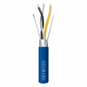 Bobina de Cable de 305 Metros (1000 Pies) | UTP Cat6 Riser | Color Azul | UL, CMR, Probado a 350 MHz | Para Aplicaciones de CCTV, Redes de Datos IP Megapixel | Control RS485