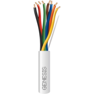 Carrete de 305 Metros (1000 Pies) | Cable de Cobre | 8 x 18 AWG | Plenum | Para Interior | Color Blanco | Para Aplicaciones de Alarmas de Intrusión|Control de Acceso| Automatización | Interfonos y Tv Porteros