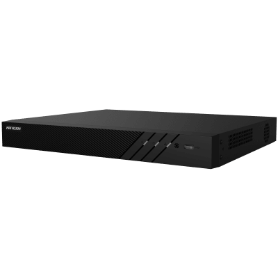 NVR 8 Megapixel (4K) (Compatible con Cámaras ACUSENSE) | 16 canales IP | 16 Puertos PoE+ | 2 Bahías de Disco Duro | Salida de Vídeo en 4K | 300 Metros PoE Modo Extendido
