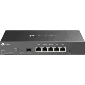 Router Omada VPN | SDN Multi-WAN Gigabit | 1 Puerto WAN SFP Gigabit | 1 Puerto WAN RJ45 Gigabit | 2 Puertos LAN RJ45 Gigabit | 2 Puertos Configurables LAN|WAN | 150,000 Sesiones Concurrentes | Administración Centralizada Omada o Stand-Alone