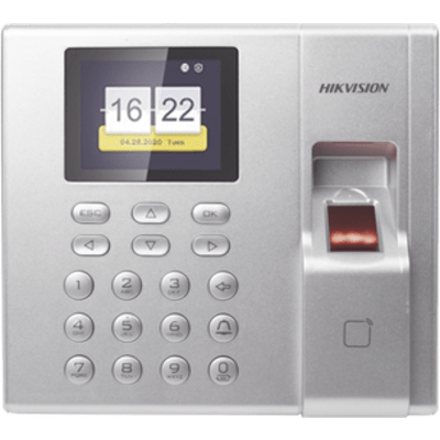 Terminal de Control de Acceso y Asistencia | Huella y Tarjetas EM | 1,000 Usuarios | Hik-Connect P2P | Pantalla LCD 2.4" | iVMS-4200