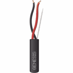 Carrete de Cable 305 Metros (1000 Pies) | 2 x 14 AWG Tipo FPL | Cable Direct Burial | Color Negro | Para Uso en Intemperie | Uso en Aplicaciones en Sistemas de Detección de Incendio y Sistemas de Evacuación