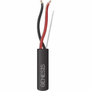 Bobina de 305 Metros (1000 Pies) de Alambre | 2 x 16 AWG | Riser | Para Aplicaciones de Incendio FPLR | Blindado Sólido Color Rojo