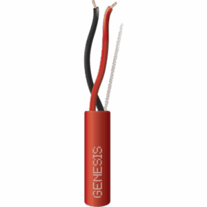 Bobina de 305 Metros (1000 Pies) de Alambre | 4 x 18 AWG | Riser | Tipo FPLR-CL3R | Resistente al Fuego | Color Rojo | Para Sistemas Contra Incendio o Sistemas de Evacuación