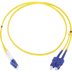 Jumper de Fibra Óptica Monomodo LC|SC Duplex de 1 Metro (3.28 Pies)
