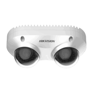 PanoVu Series | Lente Dual de 5 Megapixel | 2 Lentes Fijos de 2.8 mm | Recomendado para Pasillos o Esquinas | IP67 | IK10 | PoE | WDR 120 dB | 10 mts IR | Entrada y Salida de Audio y Alarma | MicroSD