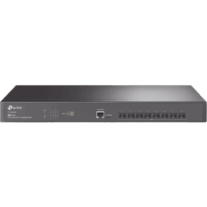 Switch Fibra Óptica L2+ Omada | 8 Puertos SFP+ 10G | 2 Puertos Consola (RJ45 y micro-USB) | Administración Centralizada Omada o Stand-Alone | Multicast IGMP | Calidad de Servicio | Montaje en Rack | Silencioso (sin ventiladores)