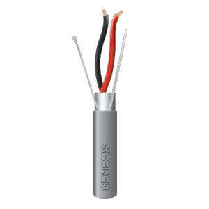 Cable para Alarma | 2x18 AWG | Blindado | Riser | 152 m (500 ft) | Gris