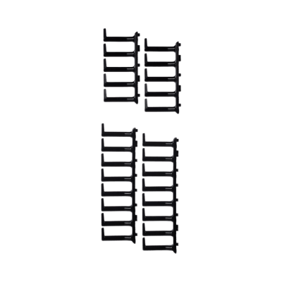 Kit Dedos Gestión de Cables | Gabinetes 42-51 RU | Dedos 100 mm | Anchura Ajustable 600-800 mm | Puertas Traseras 80% Perforación | Conexión Eléctrica Sin Cables