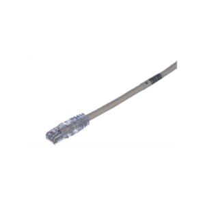 Cable de Parcheo TX6, UTP Cat6, 24 AWG, CM Color Blanco Mate, 0.61 Metros (2 Pies)
