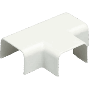 Accesorio en "T", para uso con canaleta LD10, material ABS, Color Blanco